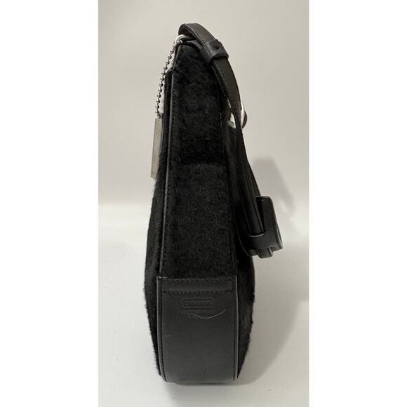 Y2K Coach Legacy Demi Black Pony Hair Shoulder Bag - F0K-8124 EUC - AMAZING Cond - Picture 5 of 7